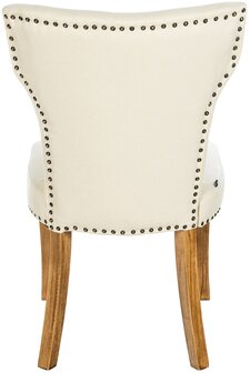 Eetkamerstoel Zidir Stof antiek-licht, Creme