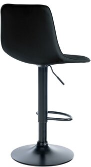 2-delige set barkrukken Lix kunstleer B, Zwart
