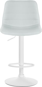 2-delige set barkrukken Lix kunstleer W, Wit