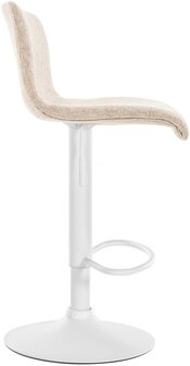 Barstoel Heovor Stof W, Creme