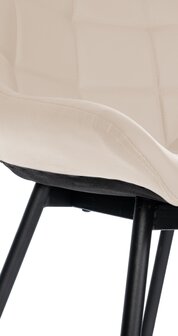 Barkruk Wosten Kunstleer, Creme