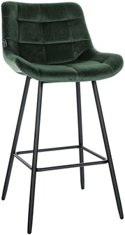 Barkruk Wosten Fluweel, Groen