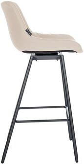 Barkruk Weston Draaibaar Kunstleer, Creme