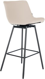 Barkruk Weston Draaibaar Kunstleer, Creme