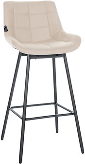 Barkruk Weston Draaibaar Kunstleer, Creme
