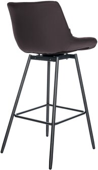 Barstoel Weston Draaibaar Kunstleer, Bruin