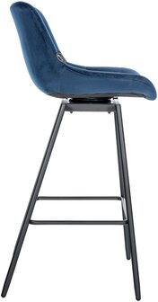 Barkruk Weston Draaibaar Fluweel, Blauw