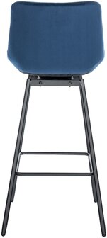 Barkruk Weston Draaibaar Fluweel, Blauw