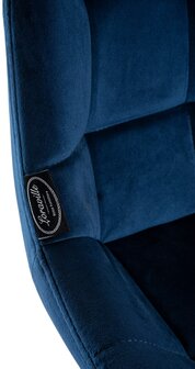 Barkruk Weston Draaibaar Fluweel, Blauw