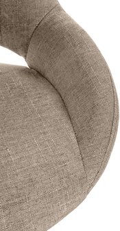 Barkruk Melit Stof wit, Taupe