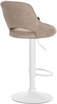 Barkruk Melit Stof wit, Taupe