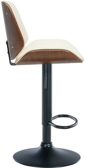 2-delige set barkruk Navo kunstleer, Creme