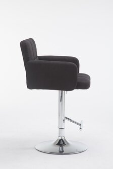 Barstoel Les Engalos Stof C, Zwart