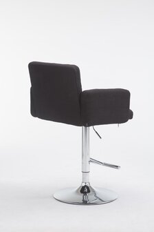 Barstoel Les Engalos Stof C, Zwart