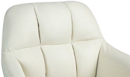 Barkruk Nitimi Stof zwart, Creme