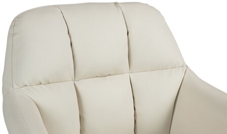 Barstoel Nitimi Kunstleer chroom, Creme