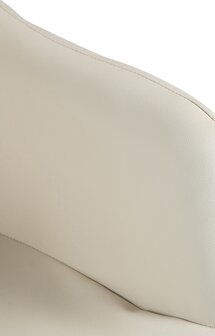 Barstoel Nitimi Kunstleer chroom, Creme
