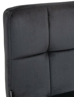 2-delige set barkrukken Pure fluweel wit, Zwart