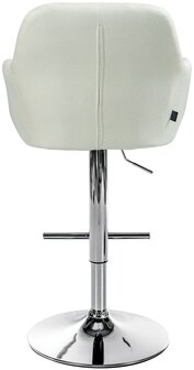 Barstoel Nitimi Stof chroom, Creme