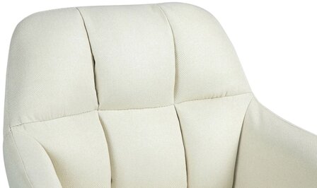 Barstoel Nitimi Stof chroom, Creme