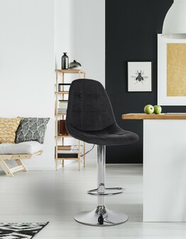 Barstoel Ilmiri Stof C, Zwart