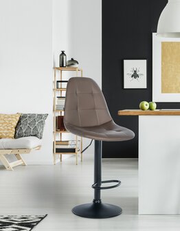 Barstoel Ilmiri Kunstleer B, Bruin