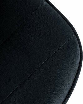 2-delige set barkrukken Lix fluweel zwart, Zwart