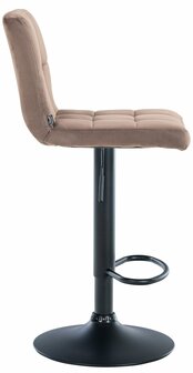 Barkruk Pure fluweel zwart, Bruin