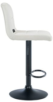 Barkruk Pure Fluweel zwart, Creme