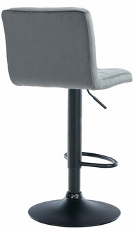 Barkruk Pure Fluweel zwart, Grijs