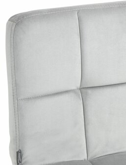 Barkruk Pure Fluweel zwart, Grijs