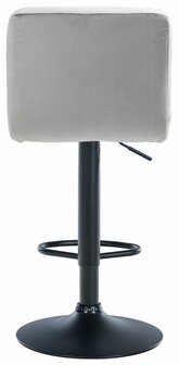 Barkruk Pure Fluweel zwart, Grijs