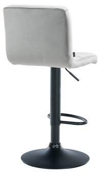 Barkruk Pure Fluweel zwart, Grijs