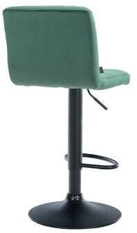 Barkruk Pure fluweel zwart, Groen