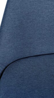 Barstoel Cirbon Stof Vierkant zwart, Blauw