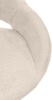 2-delige set barkrukken Melit stof C, Creme