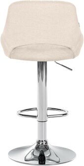 2-delige set barkrukken Melit stof C, Creme
