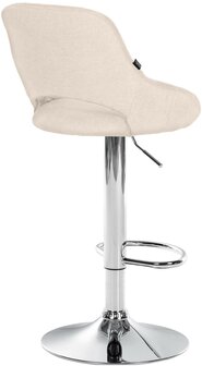 2-delige set barkrukken Melit stof C, Creme