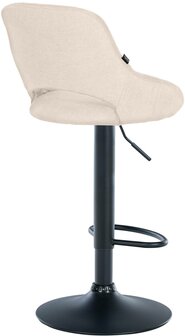 2-delige set barkrukken Melit stof B, Creme