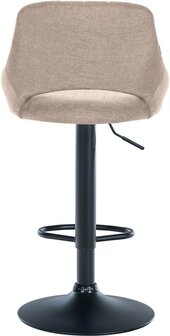 2-delige set barkrukken Melit stof B, Taupe