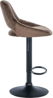 2-delige set barkrukken Melit fluweel B, Bruin