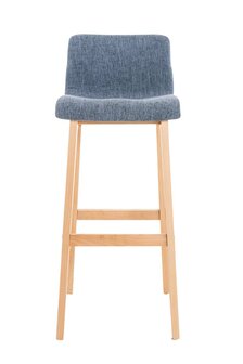 Barstoel Heovor Stof Natuur, Blauw