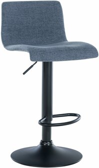 2-delige set barkrukken Bronfard stof, Blauw