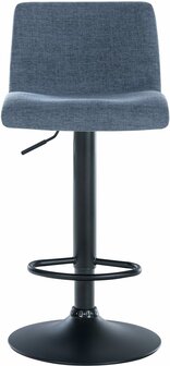 2-delige set barkrukken Bronfard stof, Blauw