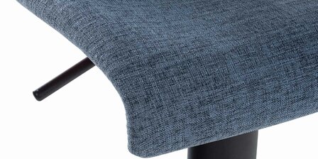 2-delige set barkrukken Bronfard stof, Blauw