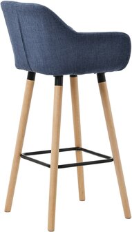 Barkruk Grint Stof, Blauw