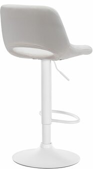 Barkruk Cemdan fluweel wit, Creme
