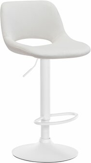 Barkruk Cemdan fluweel wit, Creme