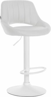 Barstoel Melit Kunstleer wit, Wit