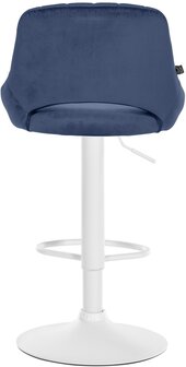2-delige set barkrukken Melit fluweel W, Blauw